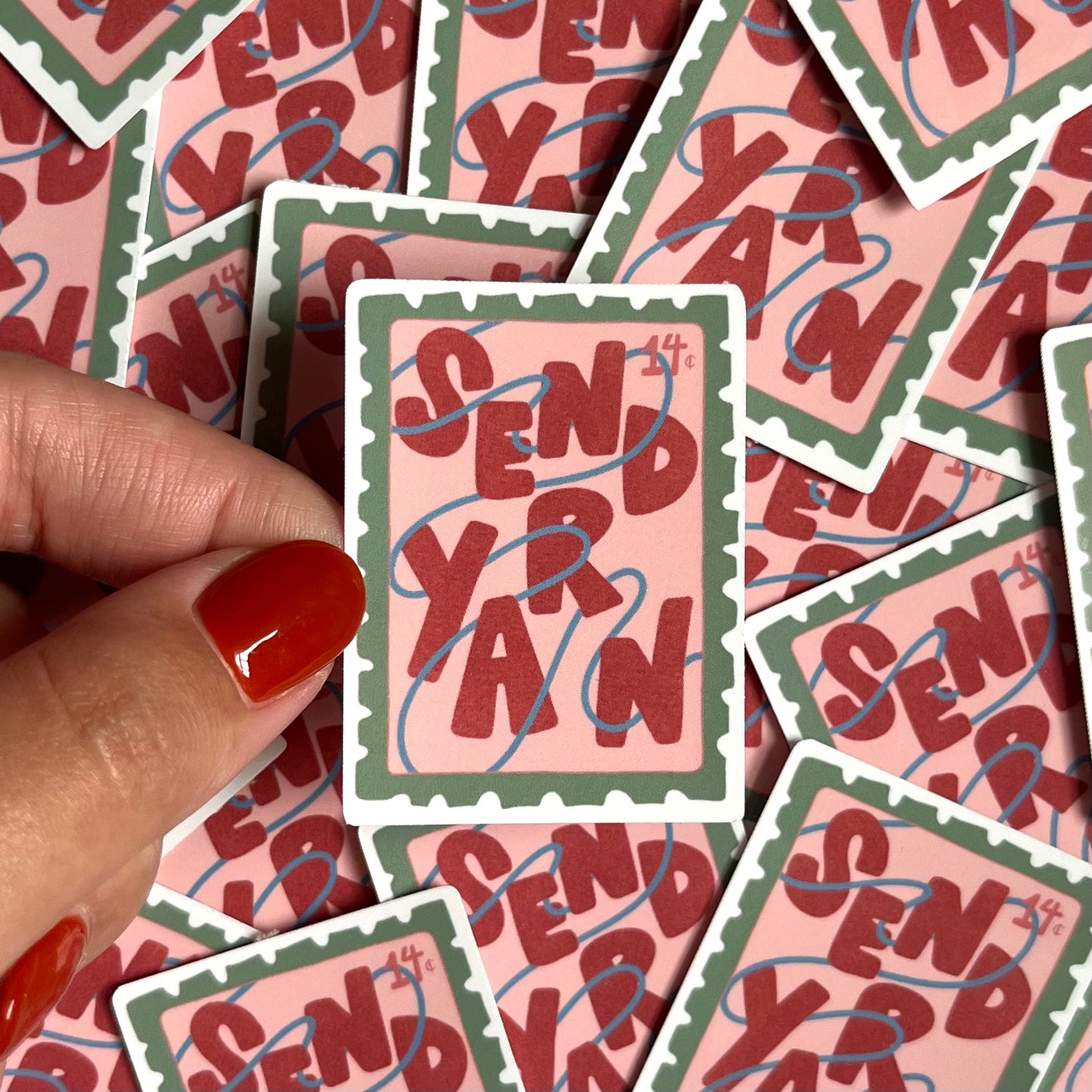Send Yarn Sticker