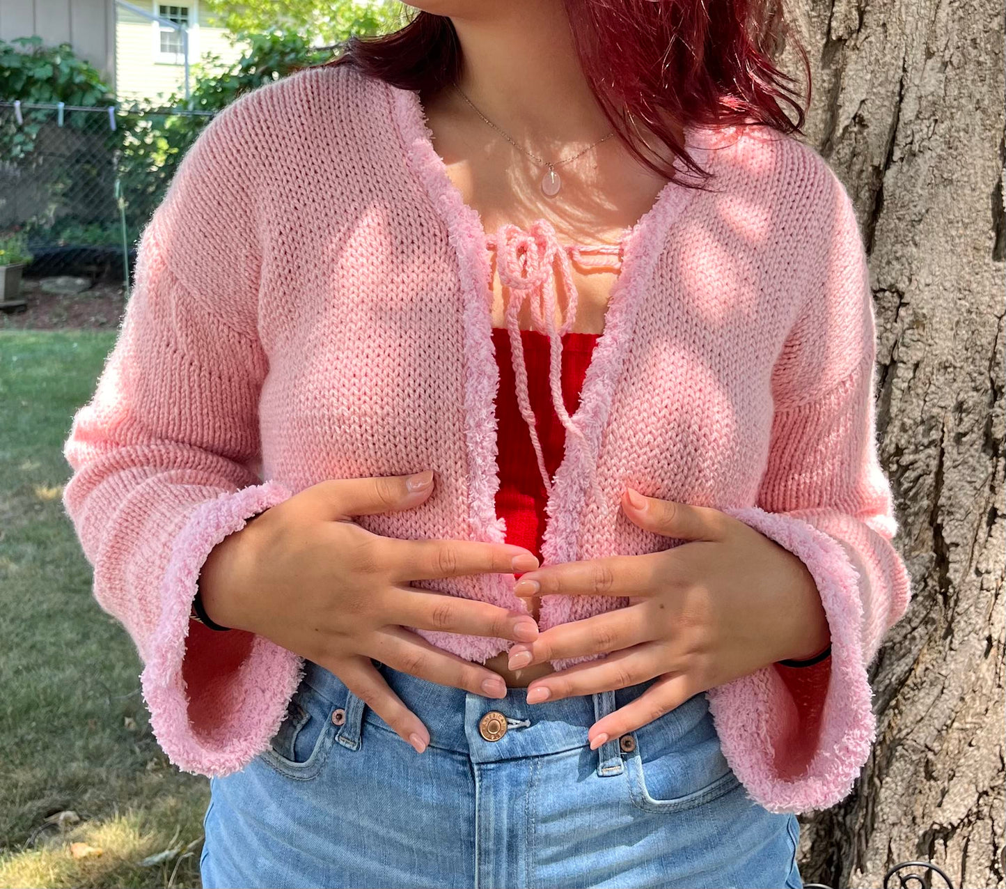 Knit Peach Fuzz Cardigan *Pattern*