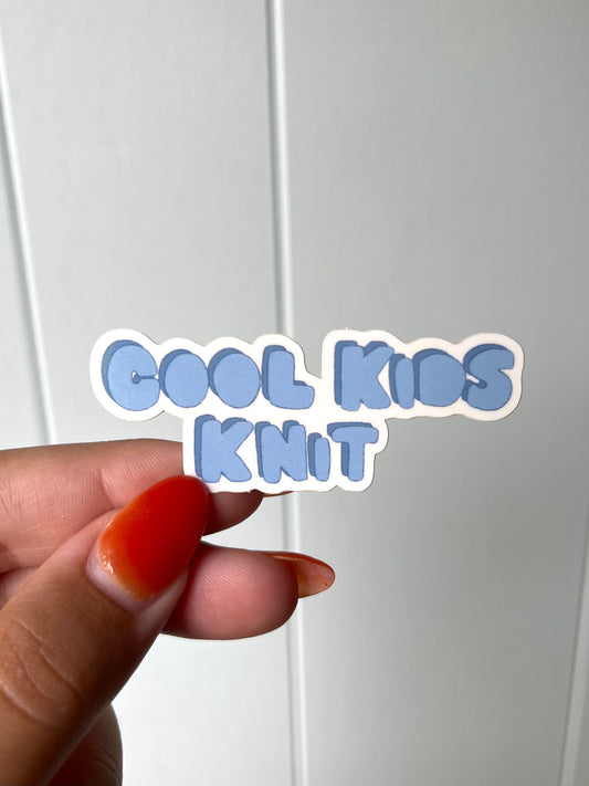 Cool Kids Knit Sticker