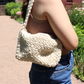 Tan Oopsie Daisy Crochet Bag